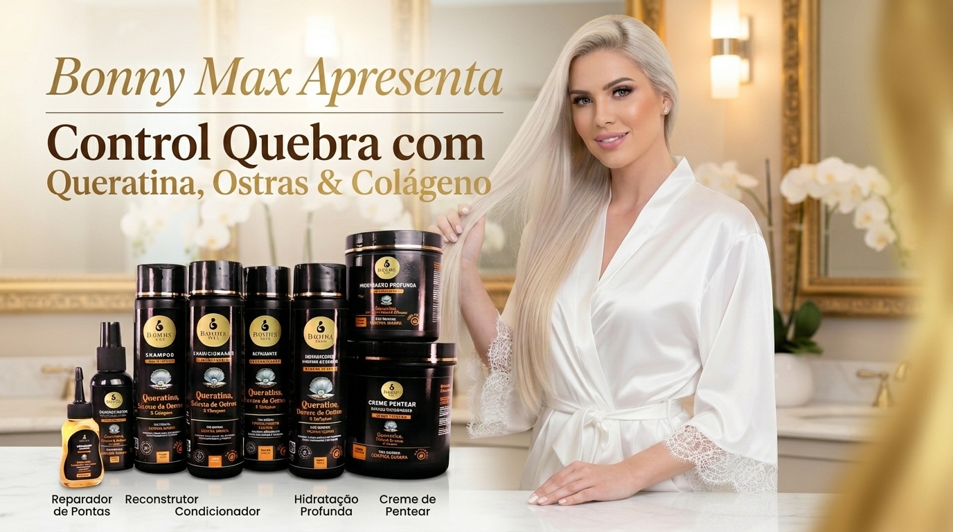 Bonny Max Apresenta Control Quebra com Queratina, Ostras & Colágeno