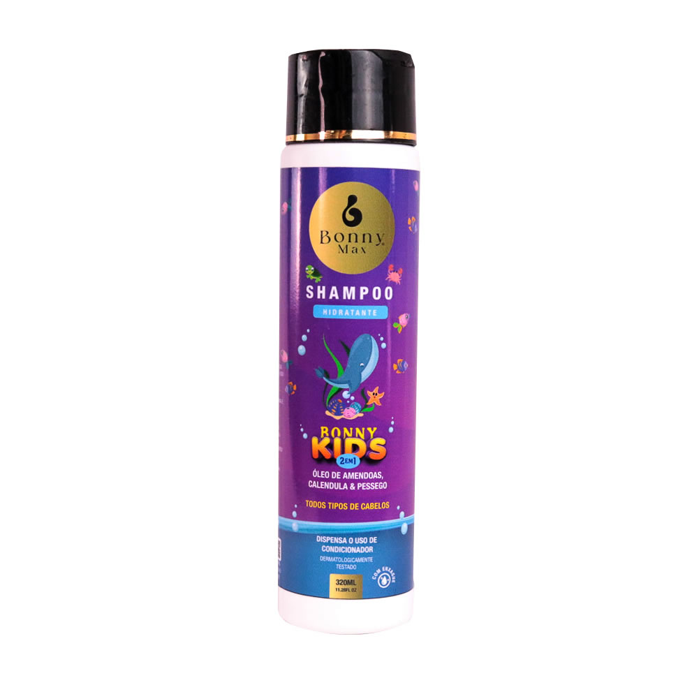 Shampoo Infantil 2 em 1- Hidratante Óleo de Amêndoas Calêndula