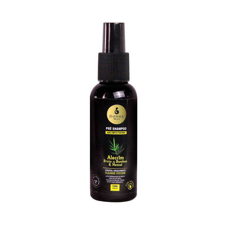 Pré-Shampoo Alecrim Mentol e Broto de Bamboo 120ml Cleanse System Bonny Max