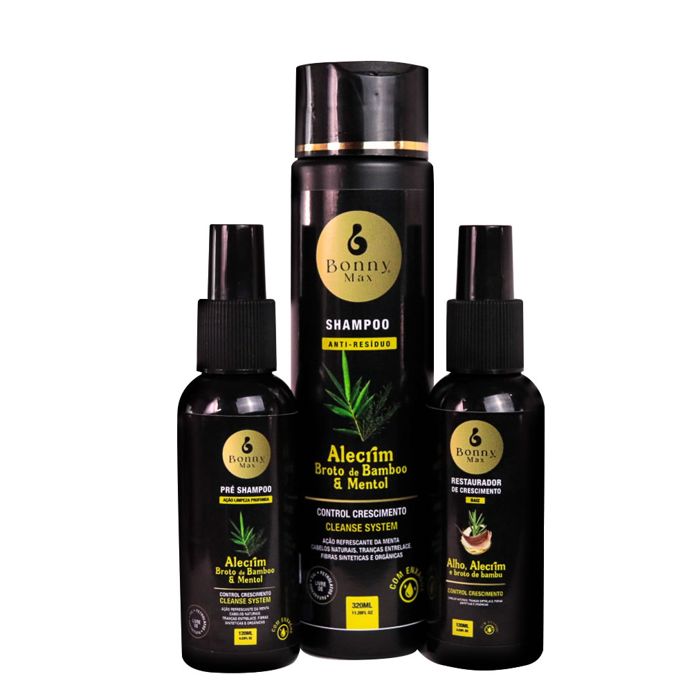 Kit Cleanse System - Limpeza Profunda Alecrim Mentol e Broto de Bambu