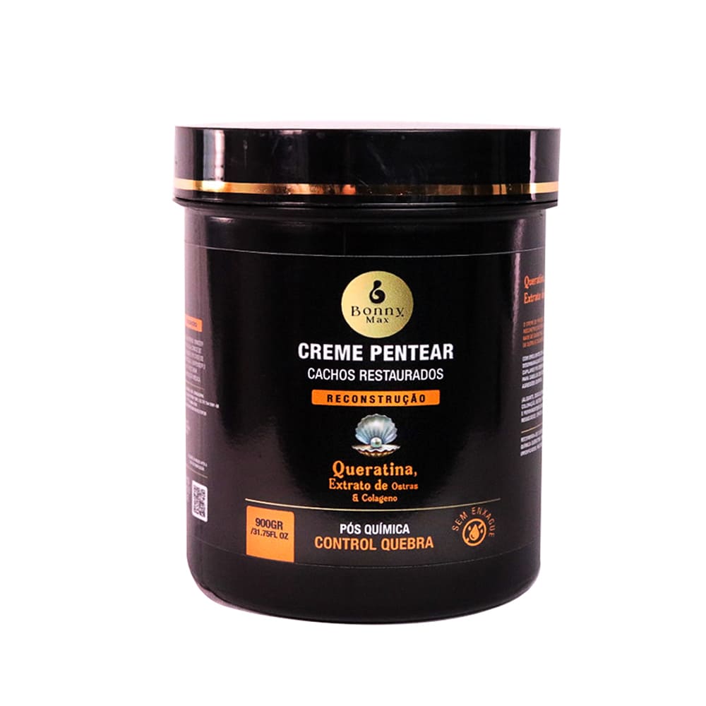 Creme pentear reconstrução pós-química Queratina e ext. de Ostras