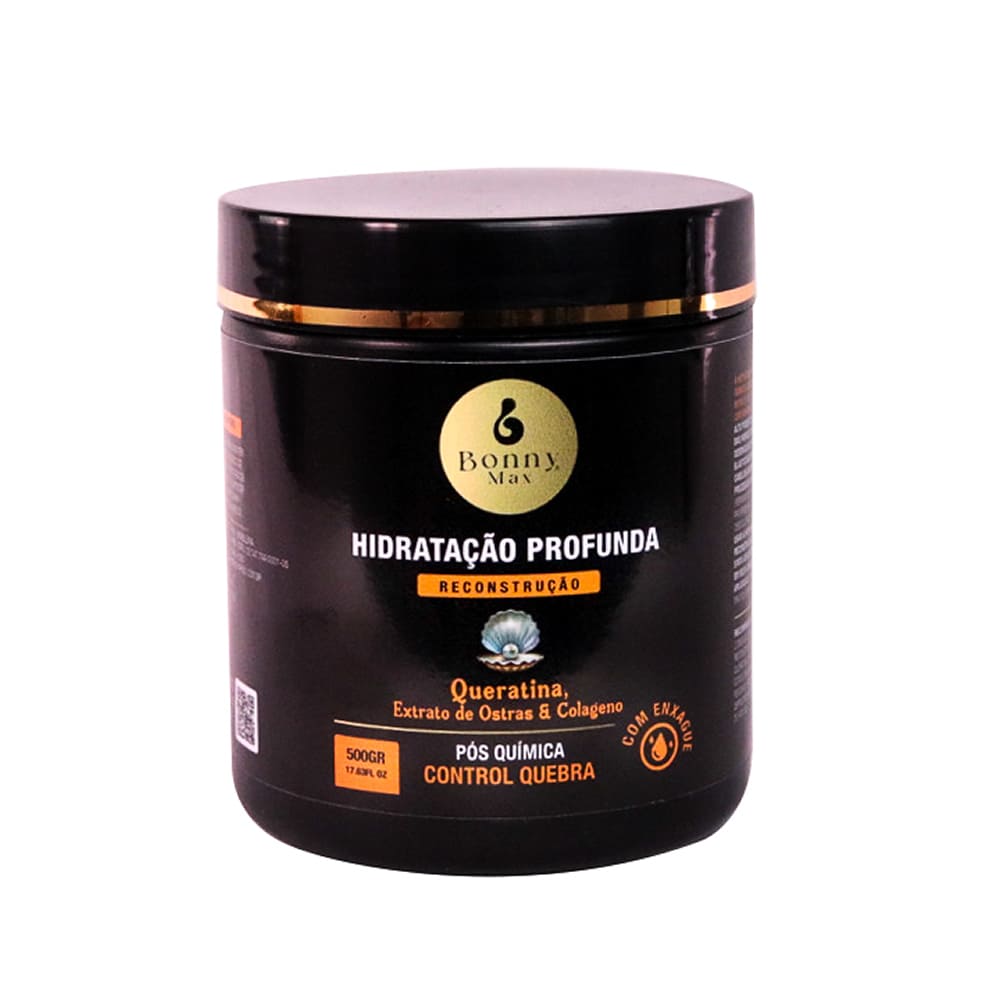 Hidratação Profunda reconstrução Pós-Química Queratina, Extrato de Ostras e Colágeno
